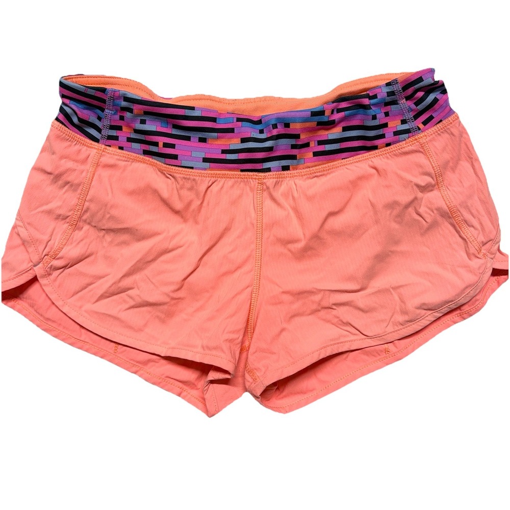 Ivivva by Lululemon Girls Shorts‎ Size 14 Speedy Short Coral Athletic Run Lined